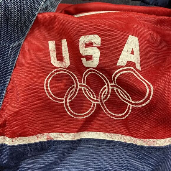 Vintage 1980 Lake Placid USA Olympic Games OLYMPIAD Duffel Bag & Tie See Dscrpt - Picture 6 of 16